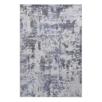 Naar 6x9 Stylish Abstract Stain-Resistant Area Rug with Cotton Backing, Medium Pile Height, Kid and Pet-Friendly Carpet, 93" L x 79" W x 0.3" H, Gray(m-2)