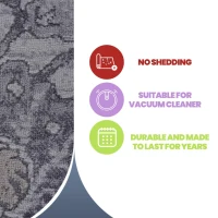 Naar 5x7 Stain-Resistant Area Rug with Cotton Backing, Medium Pile Height, Kid and Pet-Friendly Carpet, 90" L x 63" W x 0.35" H, Sand(m-4)