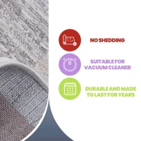 Naar 2x3 Stain-Resistant Area Rug with Cotton Backing, Medium Pile Height, Stylish Kid and Pet-Friendly Carpet, 36" L x 24" W x 0.35" H, Brown(m-5)