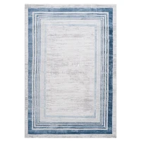 Naar 8x10 Styilsh Stain-Resistant Rug with Cotton Backing, Medium Pile Height, Stylish Kid and Pet-Friendly Carpet, 120" L x 93" W x 0.35" H, Blue(m-2)