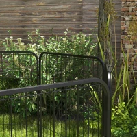 PawHut 8 Panel Pet Playpen Play Yard Fence Home DIY Heavy-Duty Metal Foldable Indoor Outdoor 31.5"H(m-10)