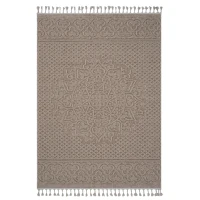 Naar 4x6 Indoor Outdoor Stain-Resistant Area Rug with Medium Pile Height, Kid and Pet-Friendly Carpet, 74" L x 48" W x 0.3" H, Beige(m-2)