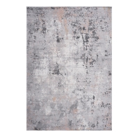 Naar 8x10 Abstract Stain-Resistant Area Rug with Cotton Backing, Medium Pile Height, Kid and Pet-Friendly Carpet, 120" L x 93" W x 0.35" H, Gray
