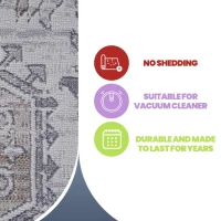 Naar 6x9 Stain-Resistant Area Rug with Cotton Backing, Medium Pile Height, Kid and Pet-Friendly Carpet, 93" L x 79" W x 0.35" H, Ivory(m-4)