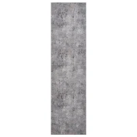 Naar 2x8 Abstract Stain-Resistant Area Rug with Non-Shedding Design, Carpet for Living Room, Bedroom, Home Office, 96" L x 26" W x 0.35" H, Gray(m-2)