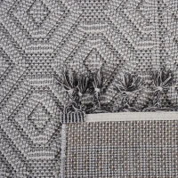 Naar 2x8 Geometric Indoor Outdoor Stain-Resistant Area Rug with Medium Pile Height, Kid and Pet-Friendly Carpet, 96" L x 26" W x 0.3" H, White(m-5)