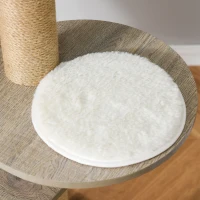 PawHut 69.75" Wood Cat Tree, Cat Condo Tower with Scratching Post, Toy Ball for Indoor Cats, Light Grey(m-10)