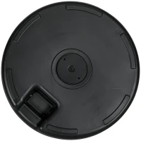 Outsunny Umbrella Base, Heavy Duty Fillable Base Holder with Steel Pole, Round Parasol Stand for Patio, Outdoor, Backyard, Black(m-10)