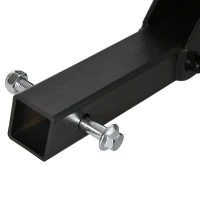 HOMCOM Heavy-Duty Folding Car Bike Rack for 2 Bikes, Bicycle Storage, Road, Fat Tire, & Mountain Rear Bike Accessories for SUV, Sedan, Hatchback, Minivan, Truck, Metal, 175 lb. Weight Capacity(m-7)