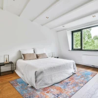 6x9 Machine Washable Non-Shedding Area Rug with Low-Pile, Carpet for Living Room, Dining Room, 72" L x 108" W x 0.15" H, Multicolor(m-8)