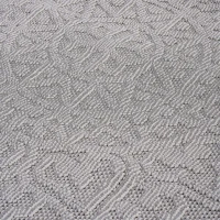 2x8 Stain Resistant Medallion Area Rug with Medium Pile, Easy Maintenance, Kid and Pet-Friendly Carpet, 96" L x 26" W x 0.3" H, White(m-4)