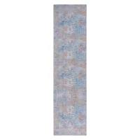 2x10 Low-Pile Non-Slip Non-Shedding Washable Area Rug, Kid and Pet Friendly, Foldable for Living Room, Bedroom, Dining Room, Multicolor(m-2)