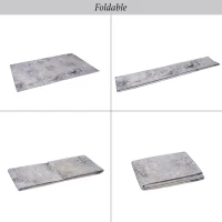 5x8 Non-Slip Machine Washable Area Rug with Low-Pile, Non-Shedding Kid and Pet Friendly Carpet, 60" L x 96" W x 0.15" H, Gray(m-5)