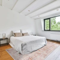 6x9 Washable Low-Pile Kid and Pet Friendly Area Rug, Non-Slip, Non-Shedding, Foldable Area Carpet for Living Room, Dining Room, Beige(m-8)