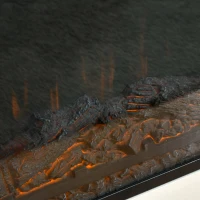 HOMCOM 32" W x 30" H Electric Fireplace Mantel TV Stand, Media Console Center Cabinet with Remote Control, 1400W, White(m-8)