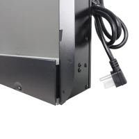 60" Recessed Ultra-Thin Wall Mounted Electric Fireplace with Remote, Multi-Color Flame, Ember Bed, and LED Light Heater, Antique Black(m-13)