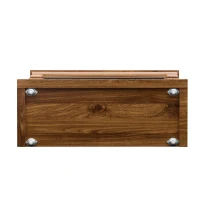 28" Remote Control TV Media Entertainment Center with Electric Fireplace, Realistic Flame Effect, Easy Mobility, 28" L x 11" W x 24" H, Dark Oak(m-6)