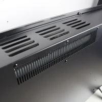 60" Recessed/Wall Mounted Electric Fireplace with 3D Realistic Flame Effect, and Remote Control, 1400W Heat, 5000 BTU, Antique Black(m-10)