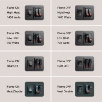 15" Freestanding Electric Fireplace Stove Heater with 3D Flame Effect, and Two-Speed Temperature Control, CSA/UL Certified, Antique Black(m-7)