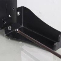 24" Freestanding Design 3-Sided Glass Electric Fireplace with Remote Control, Adjustable Flame Effects, and Easy Installation, Antique Black(m-9)