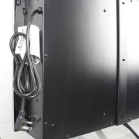 60" Recessed/Wall Mounted Electric Fireplace with 3D Realistic Flame Effect, and Remote Control, 1400W Heat, 5000 BTU, Antique Black(m-9)