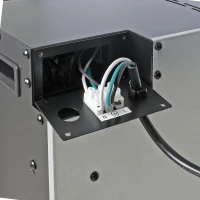 28" Infrared Electric Fireplace Insert with Touch Panel, Smokeless Firebox Heater with Trim Kit, Adjustable Brightness, Antique Black(m-9)