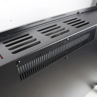 50" Recessed/Wall Mounted Electric Fireplace with 3D Realistic Flame Effect, and Remote Control, 1400W Heat, 5000 BTU, Antique Black(m-10)