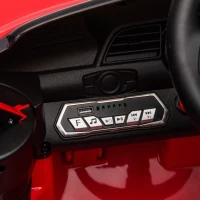 Dual 30W Motors Ford Mustang Shelby GT500 Ride-On Car with Bluetooth, USB Port, and 60-Minute Playtime, 41.5" L x 25.5" W x 20" H, Red(m-8)