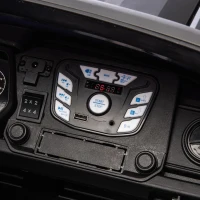 24V 2-Seater Kids Electric Pickup with 4WD 800W Motors, Remote Control, USB, Bluetooth, Safety Belts, Ages 3+, 47" L x 31" W x 27.5" H, Black(m-7)