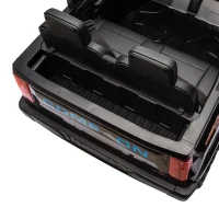 24V 2-Seater Kids Electric Pickup with 4WD 800W Motors, Remote Control, USB, Bluetooth, Safety Belts, Ages 3+, 47" L x 31" W x 27.5" H, Black(m-6)