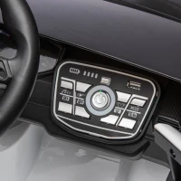 24V Lamborghini Huracan Sto Kids Drift Car with Remote Control, Dual-Drive Suspension, LED Lights, USB, Ages 3-8, 46" L x 27" W x 17" H, White(m-5)