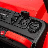 24V 2-Seater Kids Ride On UTV with Parent Control, Automatic Tipping Bucket, Ride on Toys with Slow Start and Bluetooth, for Ages 3-8, Red(m-9)