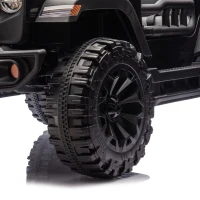 24V 2-Seater Kids Ride on Electric Car with Parent Control and Bluetooth, 400W Motor Ride on Toys with Searchlight for Ages 3+, Black(m-10)