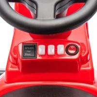 12V Kids Bumper Car with 360° Rotation, Sound Effects, LED Lights, Steering Wheel Music, Toy Car for Ages 3-5, 30" L x 21" W x 19" H, Red(m-8)