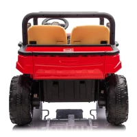 24V 2-Seater Kids Ride On UTV with Parent Control, Automatic Tipping Bucket, Ride on Toys with Slow Start and Bluetooth, for Ages 3-8, Red(m-14)