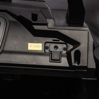 24V 2-Seater Kids Police Car with Parent Control, Bluetooth, USB/TF, LED Lights, 4-Wheel Suspension, 47.5" L x 32.5" W x 25" H, Black(m-8)