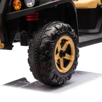 24V 2-Seater Kids Ride on UTV with Parent Control, Automatic Tipping Bucket, Ride on Toys with LED Lights and Bluetooth for Ages 3-8, Pink(m-11)