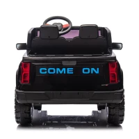 24V 2-Seater Kids Electric Pickup with 4WD 800W Motors, Remote Control, USB, Bluetooth, Safety Belts, Ages 3+, 47" L x 31" W x 27.5" H, Black(m-14)