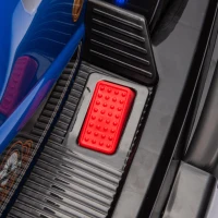 12V Kids Ride On Bumper Car with 360° Rotation, Sound Effects, 4-Wheel Waterfall Lights, Toy Car for Ages 3-5, 30" L x 21" W x 19" H, Blue(m-6)