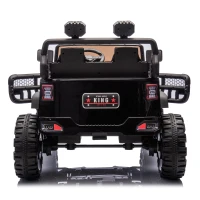 24V 2-Seater Kids Ride on Electric Car with Parent Control and Bluetooth, 400W Motor Ride on Toys with Searchlight for Ages 3+, Black(m-13)