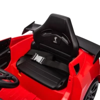 Dual 30W Motors Ford Mustang Shelby GT500 Ride-On Car with Bluetooth, USB Port, and 60-Minute Playtime, 41.5" L x 25.5" W x 20" H, Red(m-9)