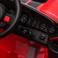 Dual 30W Motors Ford Mustang Shelby GT500 Ride-On Car with Bluetooth, USB Port, and 60-Minute Playtime, 41.5" L x 25.5" W x 20" H, Red(m-5)