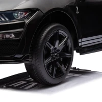 12V 3-Speed Ford Mustang Shelby GT500 Ride-On Car with Remote Control and Safe Belt, Ride on Toys with AUX/USB MP3 for Kids Age 3+, Black(m-10)