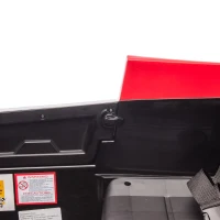 24V 2-Seater Kids Police Car with Parent Control, Bluetooth, MP3, LED Lights, 4-Wheel Suspension, 47.5" L x 32.5" W x 25" H, White+Red(m-9)