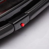 12V Kids Bumper Car with 360° Rotation, Sound Effects, LED Lights, Steering Wheel Music, Toy Car for Ages 3-5, 30" L x 21" W x 19" H, Red(m-10)