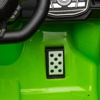 24V Lamborghini Huracan Sto Kids Electric Ride-On Drift Car with Speeds 1.86-5.59 MPH, Foam Front Wheels, and 360° Spin, for Ages 3-8, Green(m-9)