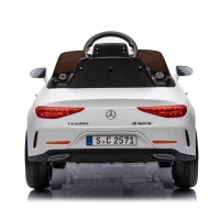 12V Licensed Mercedes-Benz CLS 350 Kids Ride On Car with Remote Control, 4-Wheel Suspension, USB/SD Ports, for Ages 37-95 Months, White(m-18)