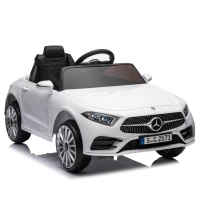12V Licensed Mercedes-Benz CLS 350 Kids Ride On Car with Remote Control, 4-Wheel Suspension, USB/SD Ports, for Ages 37-95 Months, White(m-2)
