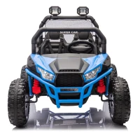 24V 2-Seater 4-Wheel Kids Ride On UTV with Parent Control, Ride on Toys with 400W Power, Speeds 3.73-4.97 MPH, for Ages 3+, Blue(m-1)