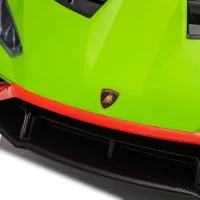 24V Lamborghini Huracan Sto Kids Electric Ride-On Drift Car with Speeds 1.86-5.59 MPH, Foam Front Wheels, and 360° Spin, for Ages 3-8, Green(m-13)